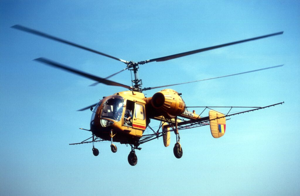 Sprüheinsatz mit Kamov Ka-26 über Rumänien