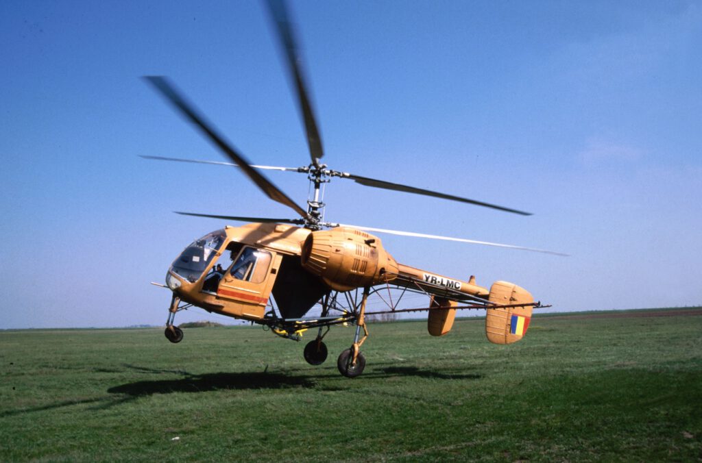 Sprüheinsatz mit Kamov Ka-26 über Rumänien